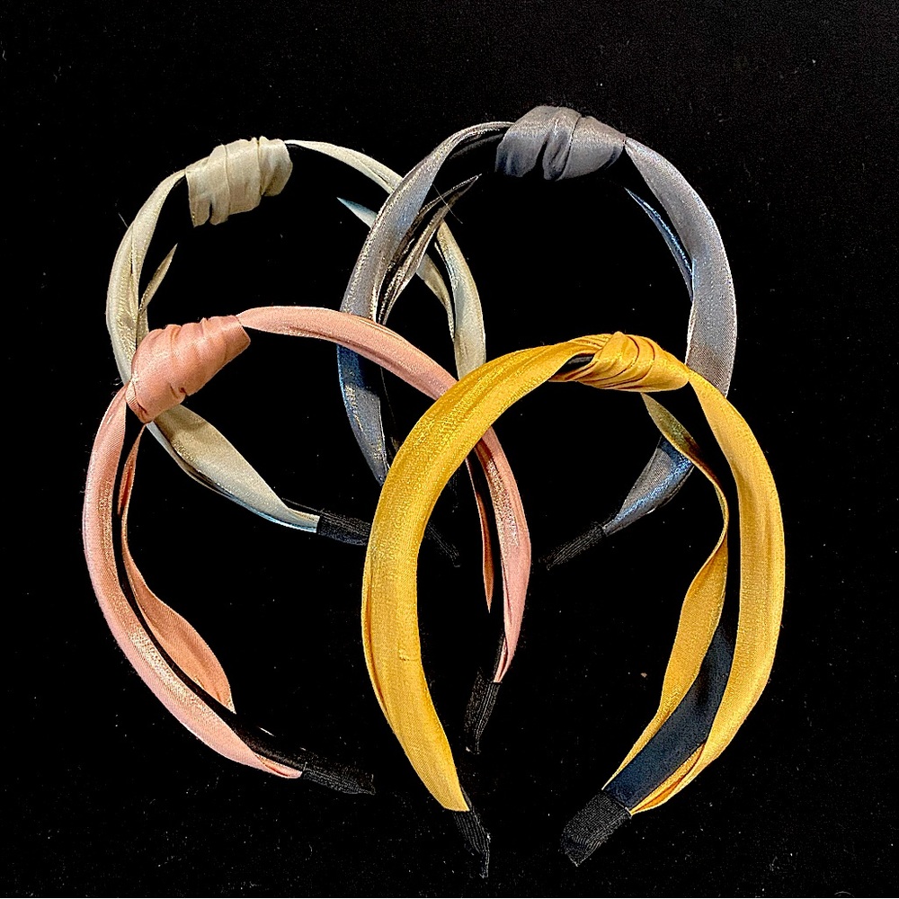 4-pack shiny headbands